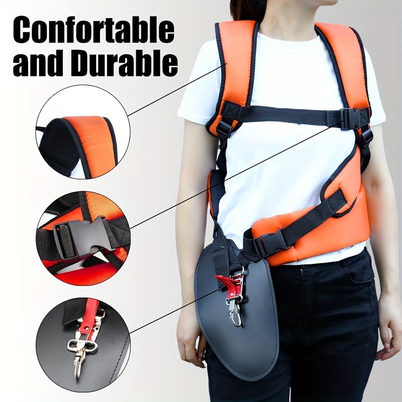 

Adjustable Shoulder Strap Lawn Mower With Double Shoulder Strap, Comfortable And Nylon Strap, Lawn Mower, Garden Irrigation Machine Accessories, Mower Parts