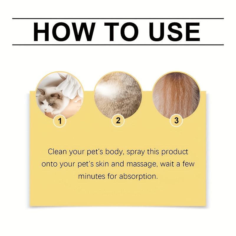 FAELUTE- Pet Skin Care Spray for Dogs And Cats - Supports Overall Skin And Fur for Puppies And Kittens. Light Fresh Scent Keeps Pets Comfortable Throughout The Day. Mild Ingredients for Long Term Daily Use
