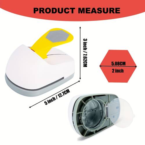 2 inch hexagon punch embossing tool medium size craft machine for diy projects handmade