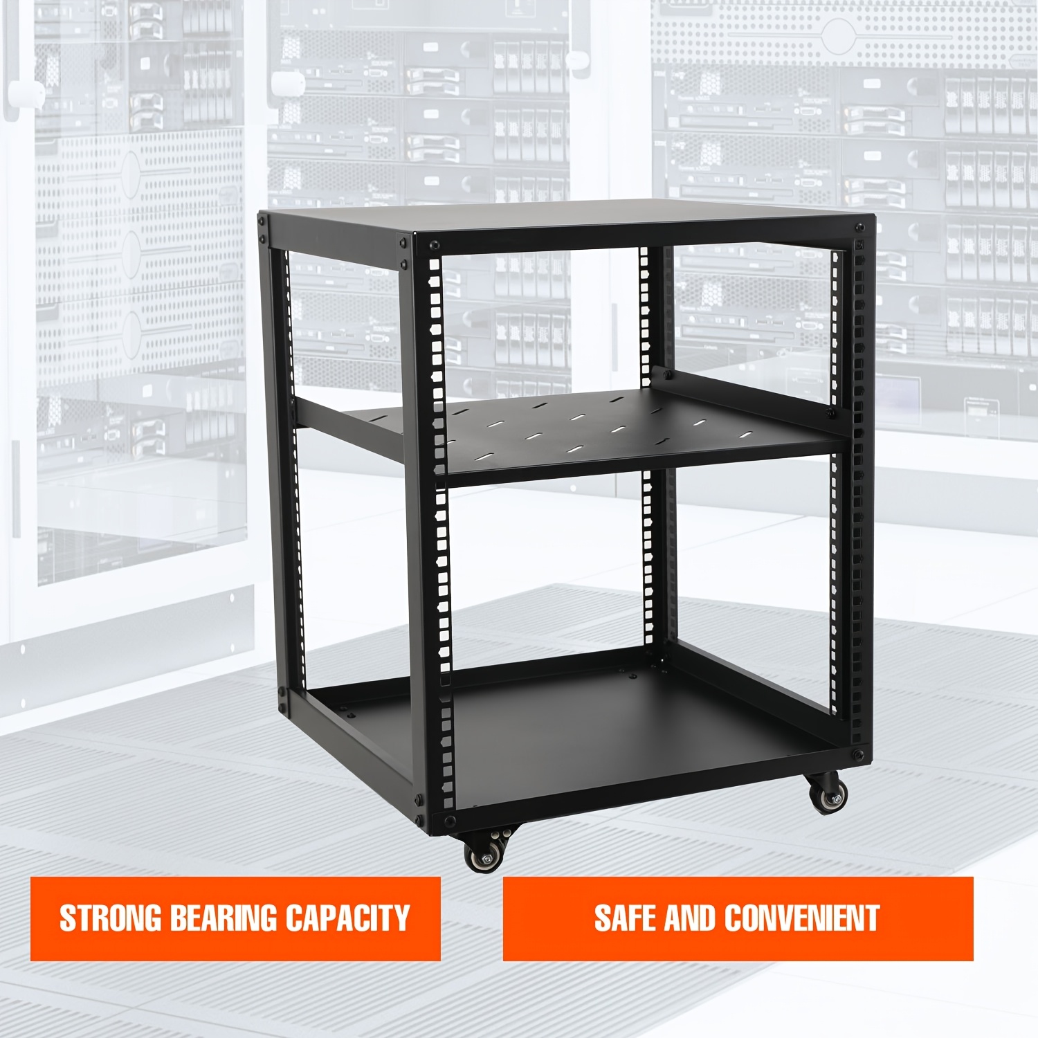 U Rack With , 19" Wall-mounted Network Rack, Server Rack With Wheels, Server Cabinet /av/patch Panels/computer Equipment, Utility Racks