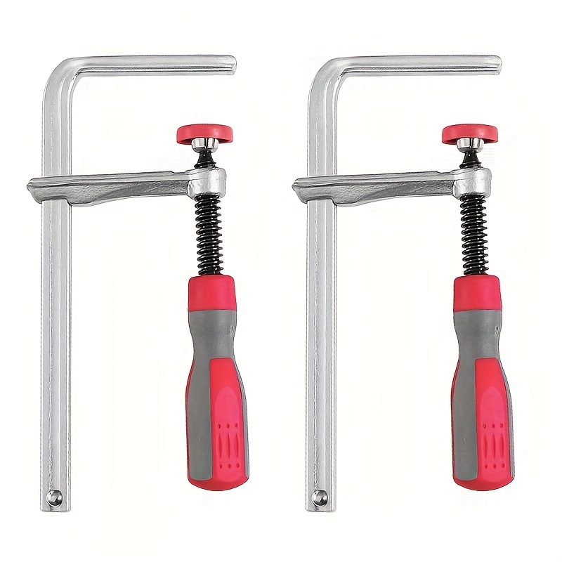 2pcs/set 160mm Wood Handle Guide Rail Clamps With Screw Action Arm For Woodworking Mft Table And Cutting Track
