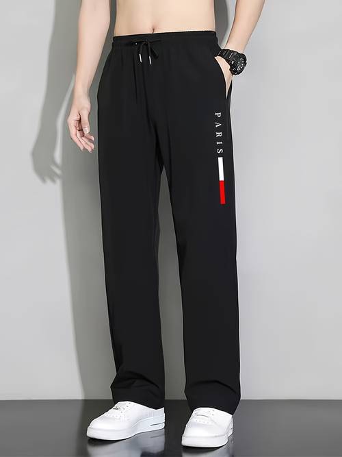 1 stück sommer schnelltrocknende sportliche outdoor freizeit gerade druck lange hosen