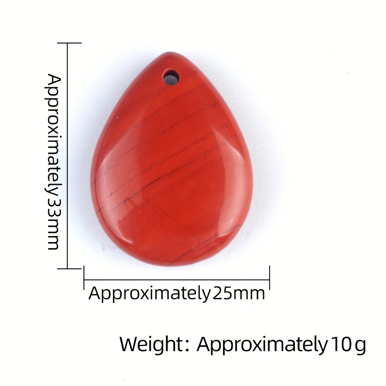 Multicolor Natural Stone Water Drop Pendant Necklace