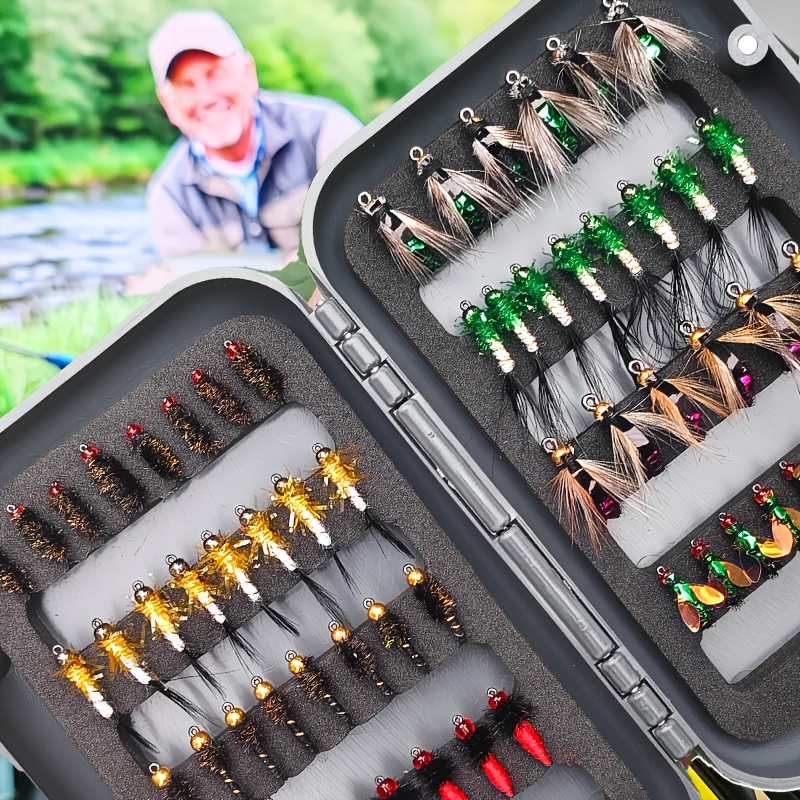 60 fly fishing dry flies fly fishing bait imitation flies insect shaped lures   for  