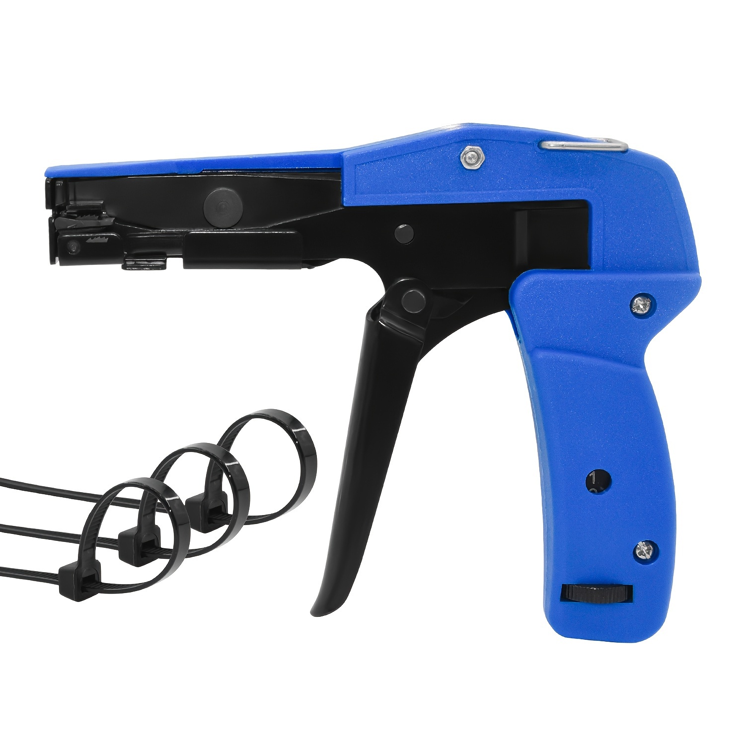 blue hs 600a nylon cable tie gun special fastening and cutting tool suitable for nylon cable tie width 2 4 4 6mm hand tool