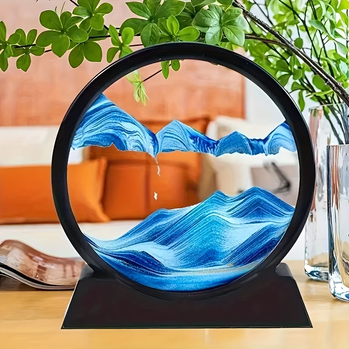 

Quicksand Dome Art - Glass Moving Sand Display For Desk Decor, Perfect Gift Idea