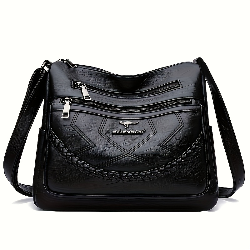Holiday Gift Soft Pouch Versatile Large Capacity Shoulder Crossbody Bag