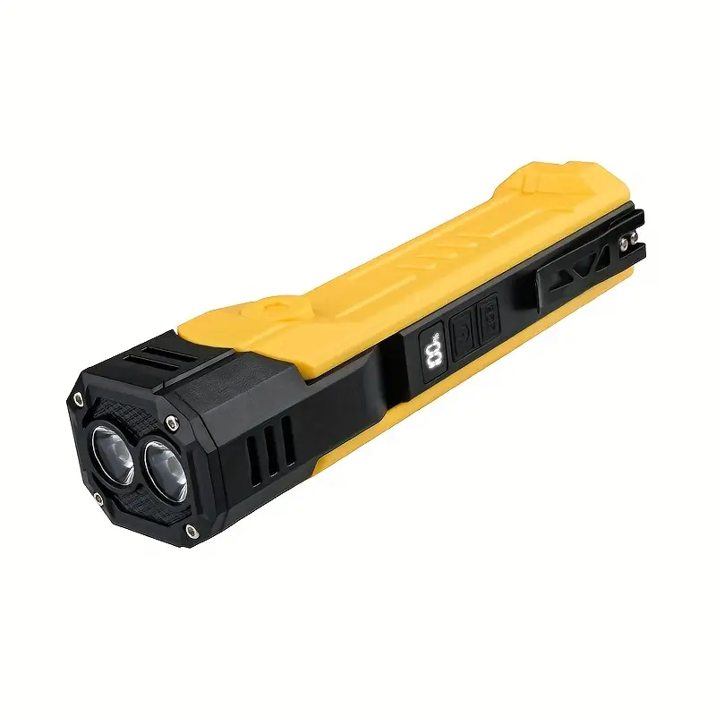 1pc multifunctional work light with cob side light usb charging led flashlight handheld torch with magnet 7 lighting 1500mah suitable for camping fishing night walking running details 8