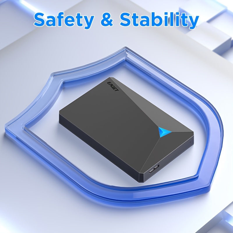 EAGET Mobile Hard Drive for PC, Mac, PS4, Xbox One - High Speed Transfer, Videos & Music Backup, Ntfs File System, USB Connectivity, Compatible with Laptop 12 EAGET Mobile Hard Drive for PC, Mac, PS4, Xbox One - High Speed Transfer, Videos & Music Backup, Ntfs File System, USB Connectivity, Compatible with Laptop