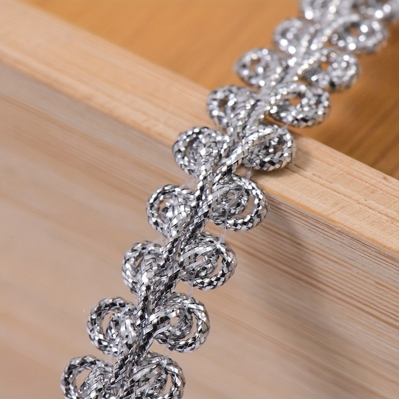 1pack Golden/silver Glittering Ribbon For Handmade Bow Craft, Wedding Christmas Decoration, Card Gift Wrapping