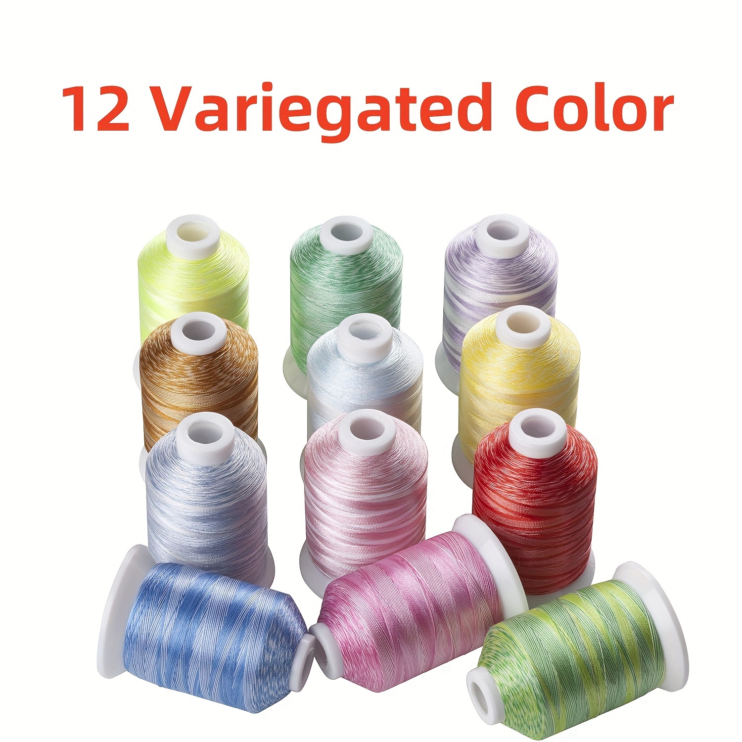 Simthread 家庭用刺繍機用の63色 1000Mポリエステル刺繍ミシン糸ハンドステッチ : Simthread 家庭用刺繍機用の63色 1000Mポリエステル刺繍