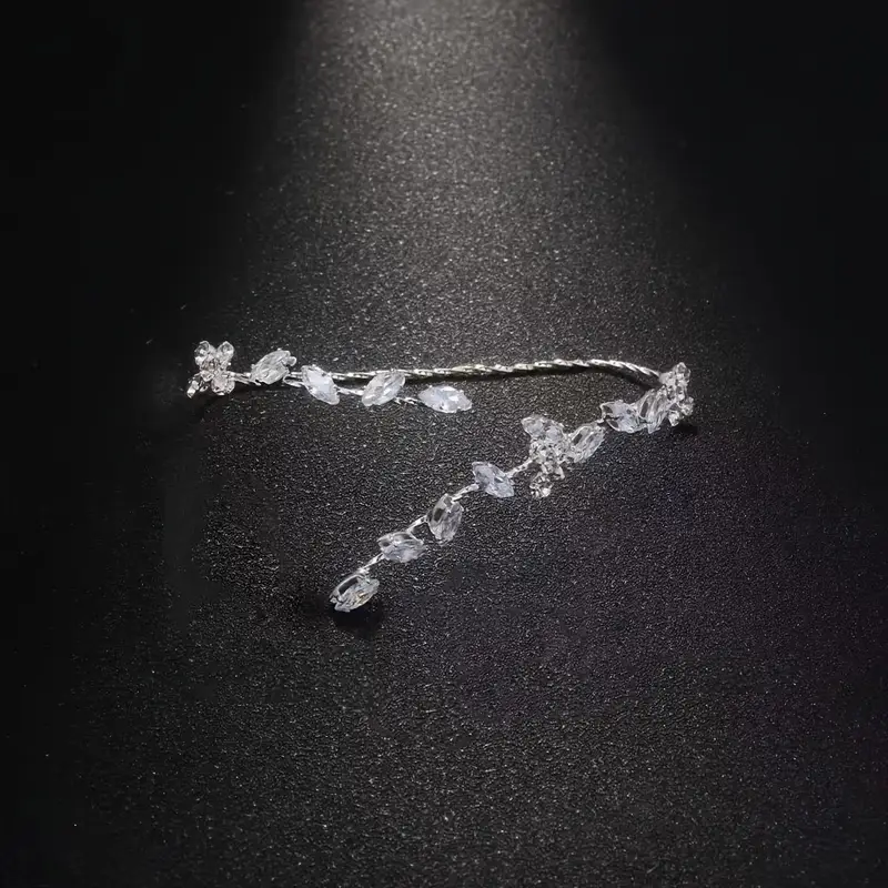 womens elegant leaf bracelet delicatechain with leaf wedding party everyday jewelry year round versatile formal casual bracelet for women minimalist gift sophisticated chic style fine Product details 3