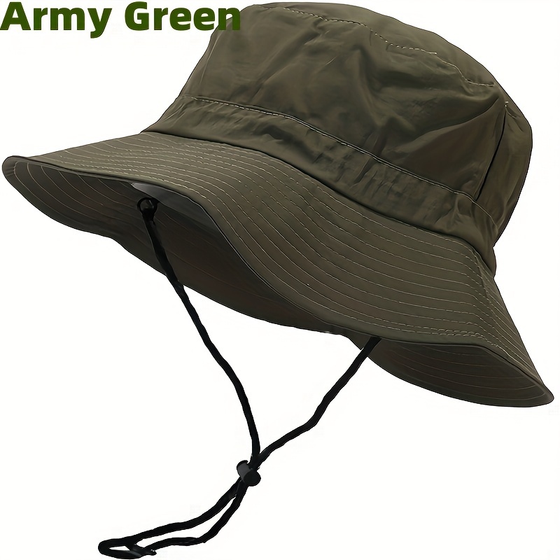 Sun Hats Wide Brim Summer Mesh UV Protection Safari Hat Fishing Walking  Hiking Hat for Men Waterproof & Breathable