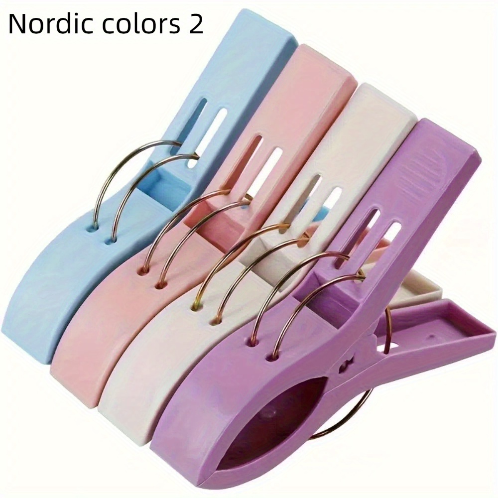 Travel Accessories Lightweight - 2pcs Set Random Color; Bright And Sturdy Beach Towel Clip: Fix Your Towel, Versatile And Windproof, Solve The Problem Of In Styles