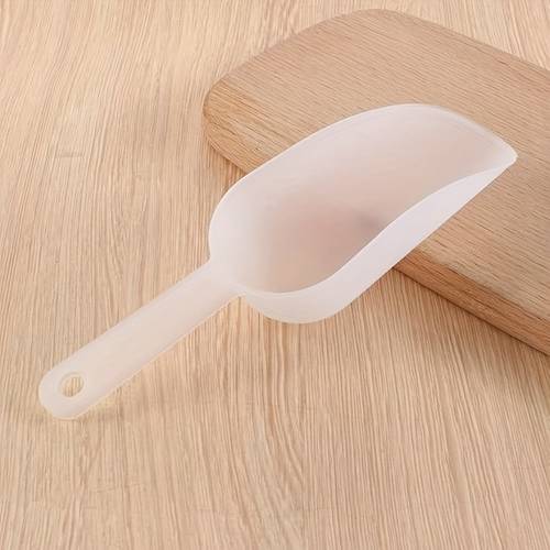 witte plastic ijslepel, keuken ijslepel voor ijsmachine, ijslepel voor ijsmachine keuken vriezer bar bruiloft feest kleine voedsel schepjes voor huis hondenvoer snoepje schep strand schep gereedschap