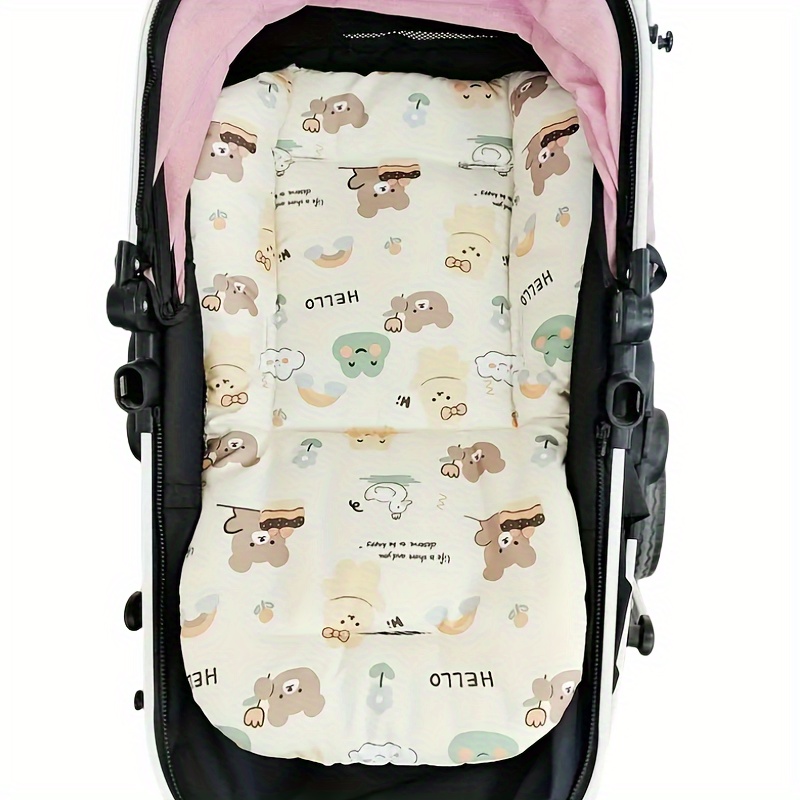 

Infant Stroller Cushion Pad, Soft Thickened Seat Liner, Polyester Fiber, Compatible With Stroller And High Chair, For 0-3 Years Old