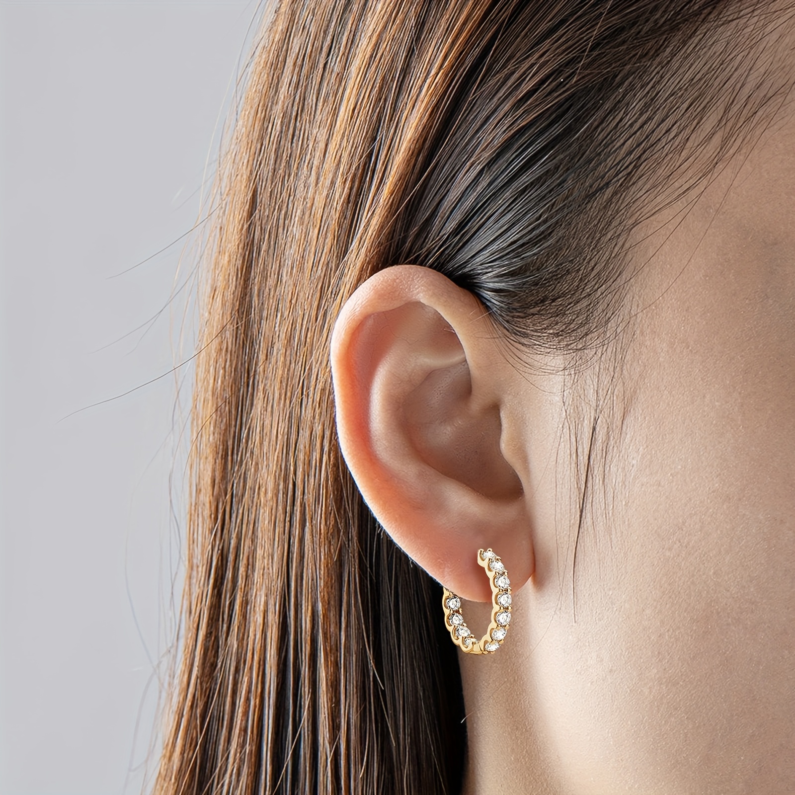 925   moissanite ring earrings earrings for women jewelry for women high quality accessories low allergenicity perfect gifts for wife mother and ladies mothers day wedding anniversaries festival gifts and exquisite gift box Product details 4