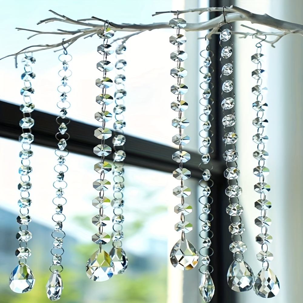 Acrylic Crystal Garland Strands String Of Beads - Temu