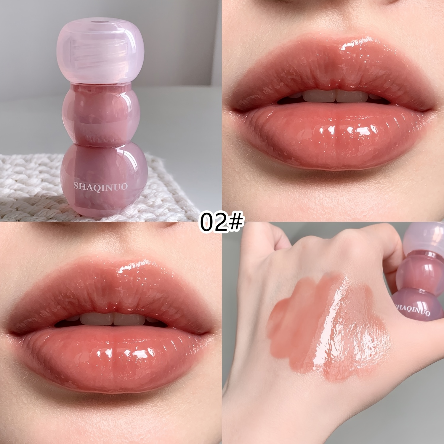 Clear Watery Lip Glaze for Moisturizing Mirror Finish