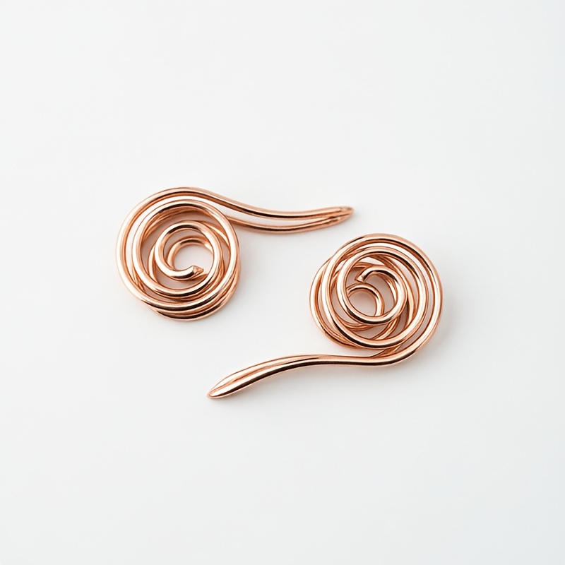 TEMU 2 anillos en de cobre elegantes, joyería de anillo en , para meditación, meditación sentada para concentración mental, joyería de , regalo de