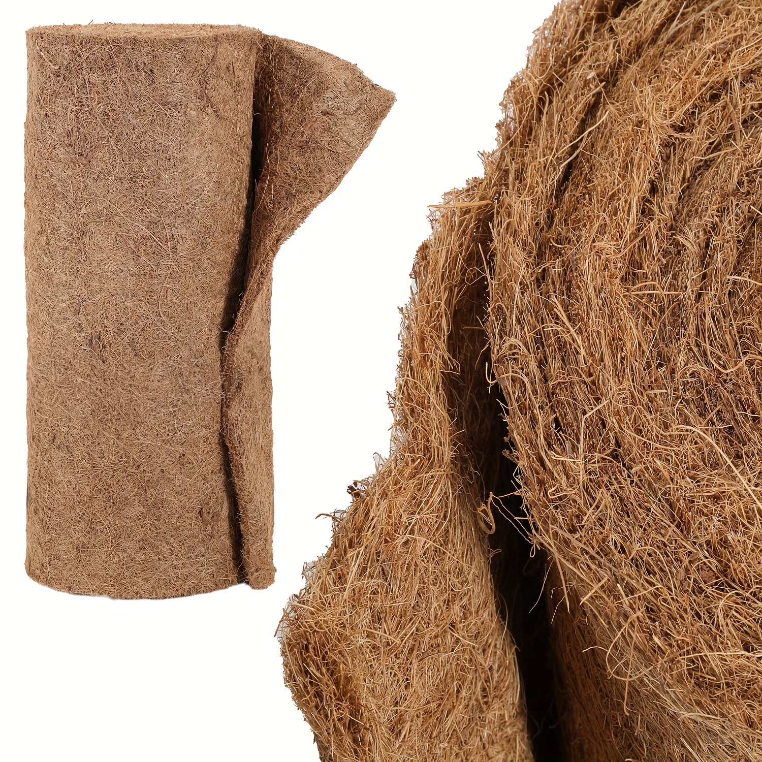 Image of Coconut Fiber Floor Mat, 50cm X 5m, /m², Beveled , Plant Frost Protection, Cover For Potted Plants, Durable Matting, Highdensity Mat, Weatherresistant Fabric, Ground Cover, Mat, Greenhouse Users