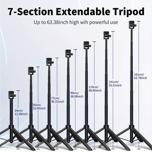 selfie stick tripod for camera 62 extendable tripod stand with 360 degree 1 4 screw portable lightweight camera tripod for max hero 11 10 6 5 action camera