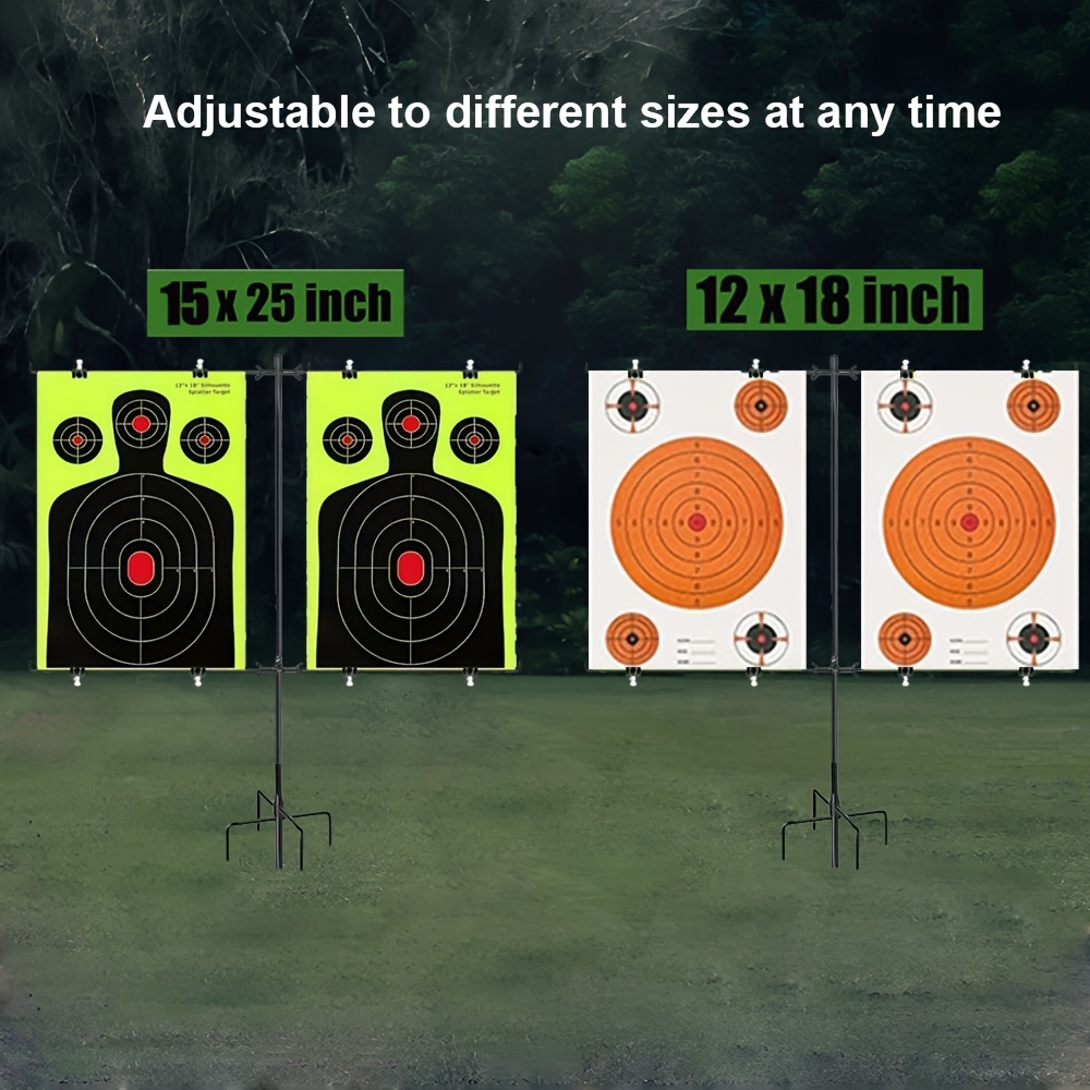 Adjustable Paper Target Stand with Metal Clips