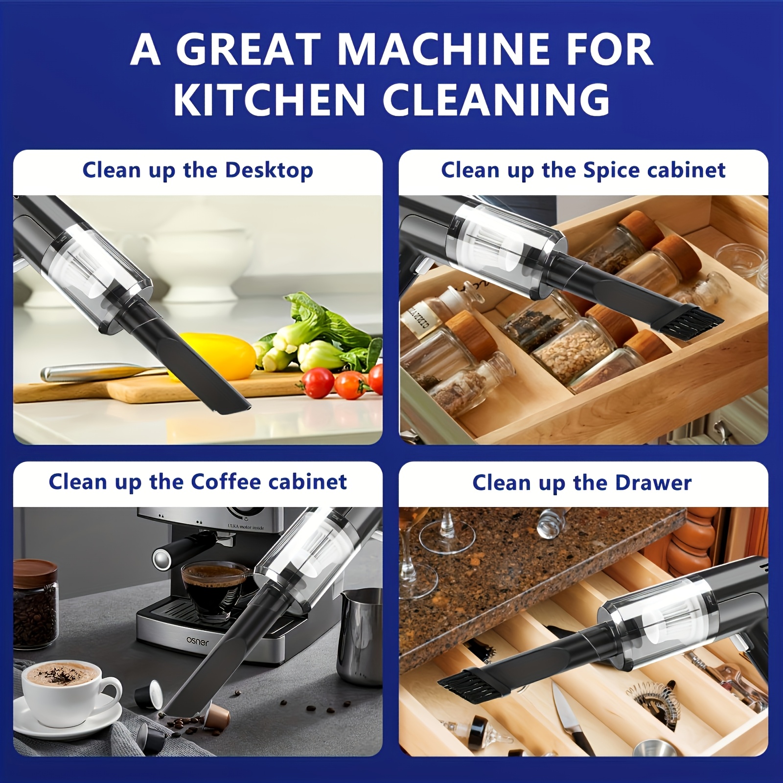 6000pa twin turbine motor wireless handheld vacuum cleaner electric air duster vacuum cleaner 2 in 1 rechargeable and space saving design home car pet and allergens cleaning details 3