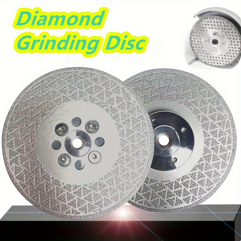 

Double-sided Vacuum Brazed Diamond Grinding Disc, M14, For Granite, Marble, Concrete, Ceramic Tiles - Steel Material