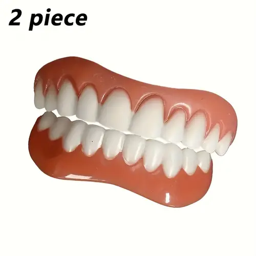1 2 3 sets and white denture set easy to clean suitable for social occasions boost