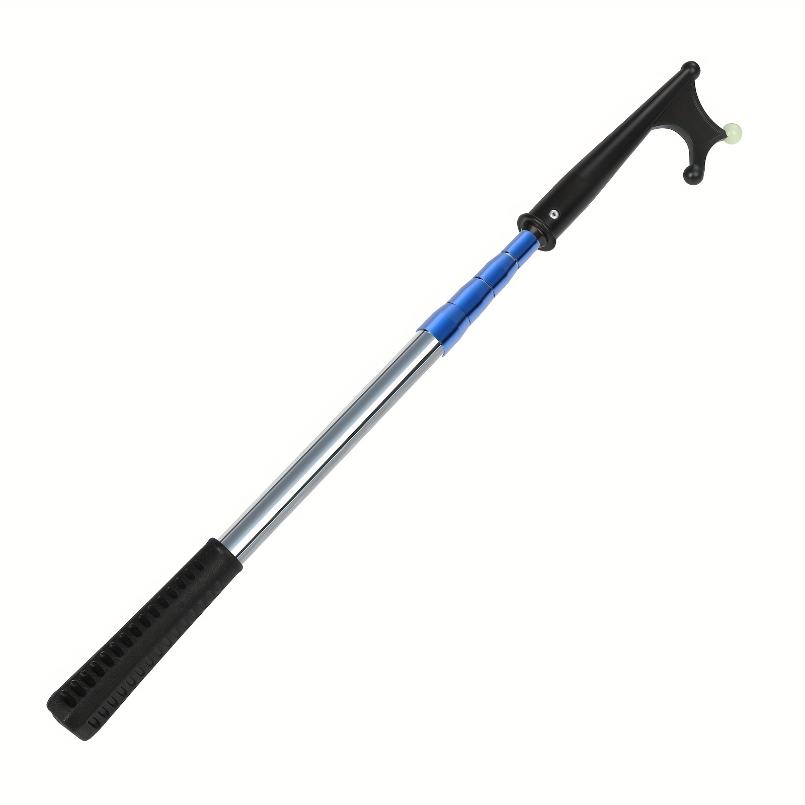 Adjustable Telescoping Boat Hook With Luminous Beads - Stainless Steel Push Pole, Non-slip Handle, Glow For Nighttime Docking And Boating Accessories