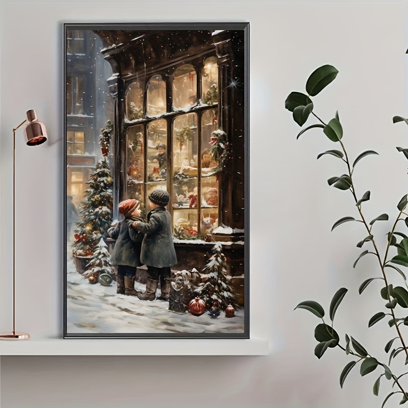 

Festive 40x70cm/15.8x27.5in Diy Christmas Diamond Painting Kit - 100% Full Canvas Kits