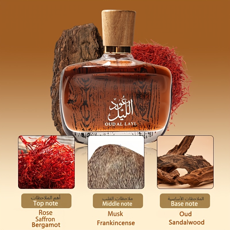 100ml Дубайски Агарууд Луксозен Мъжки Парфюм | Арабски High-end Дизайн, Изискана Текстура, Ориенталски Дървесен Аромат, Идеален за Ежедневието и Подаръци за Празници