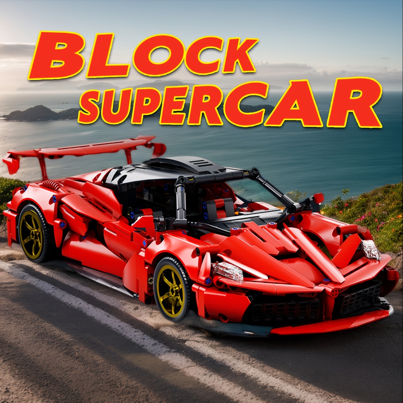 1314pcs 2025 new hot creative tech racing car building blocks set