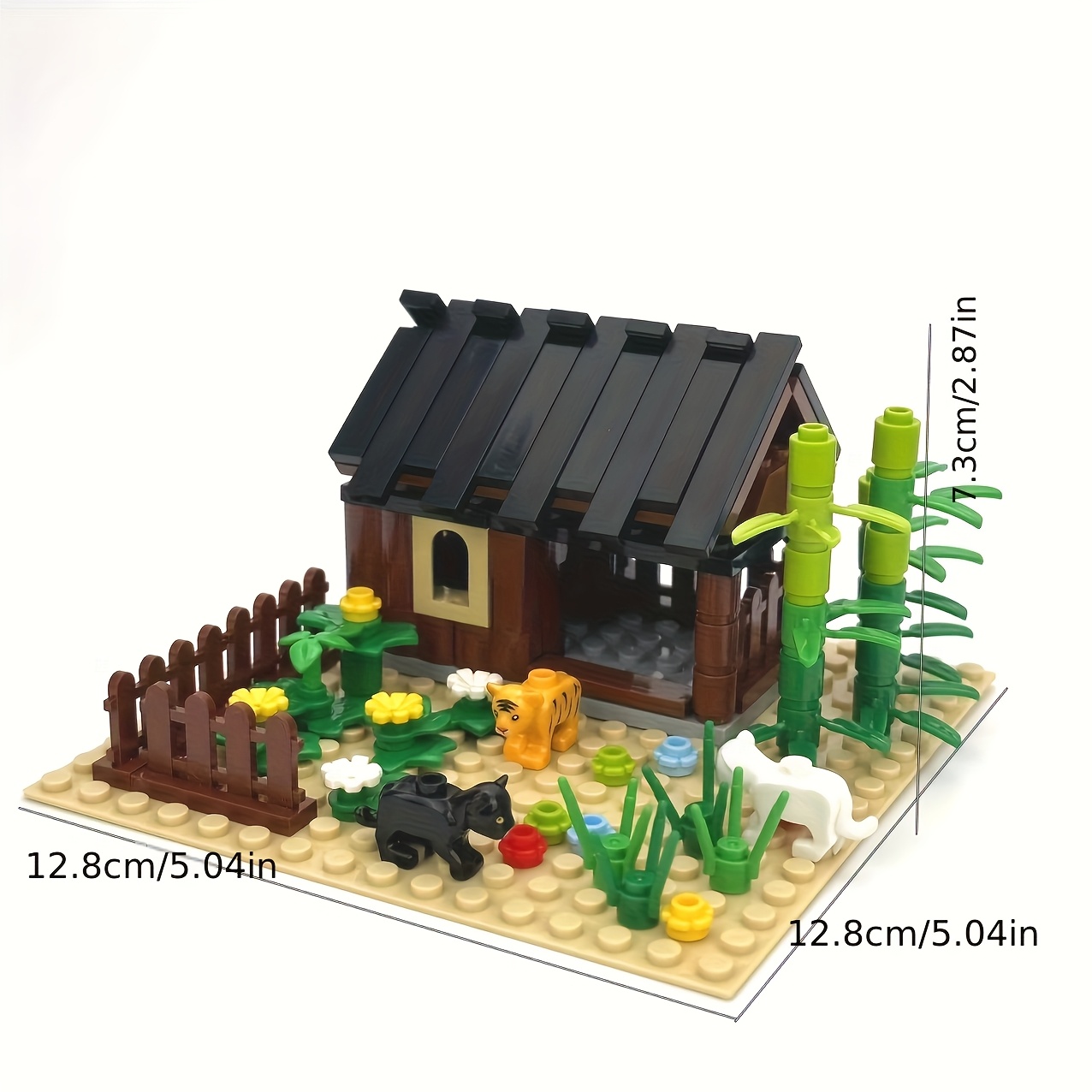 MOC Series Cottage Animal Building Blocks Set