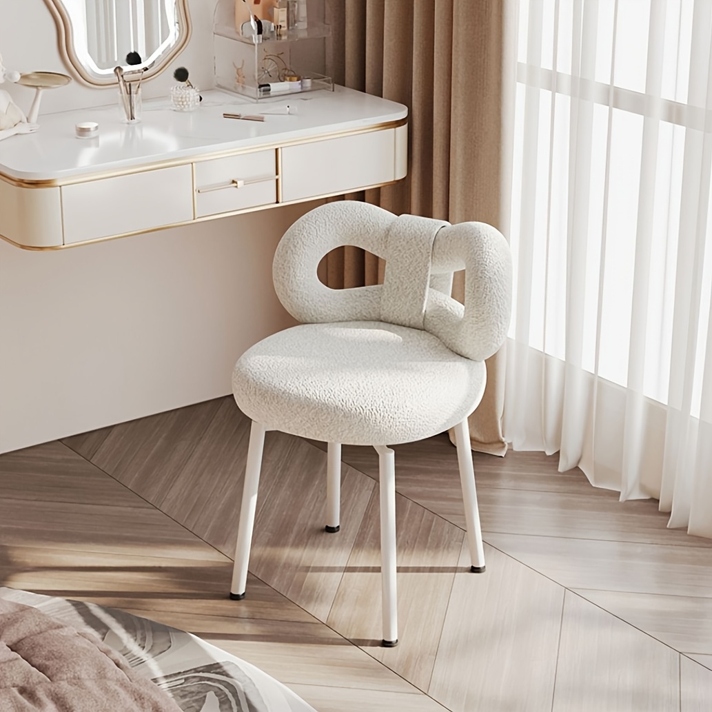 white christmas dresses Brixham Cream Vanity Dressing Table Stool main image 1