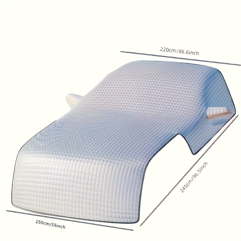 TEMU Extended And Thickened Engine Hood Cover For Cars, Providing Protection Against Snow On During Winter