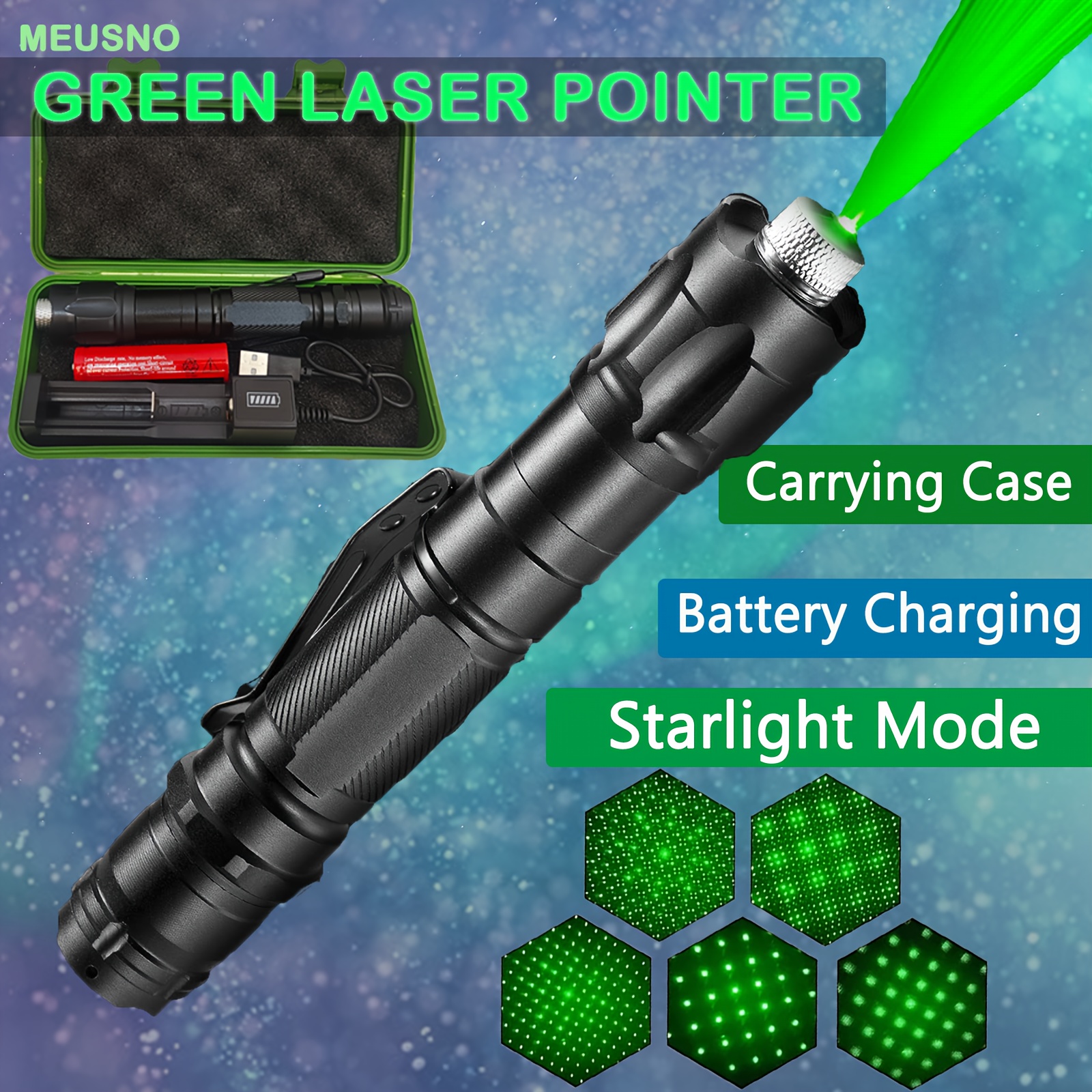 Laser Pointer Green Laser Pointer Pen Star Green Laser Light - Temu