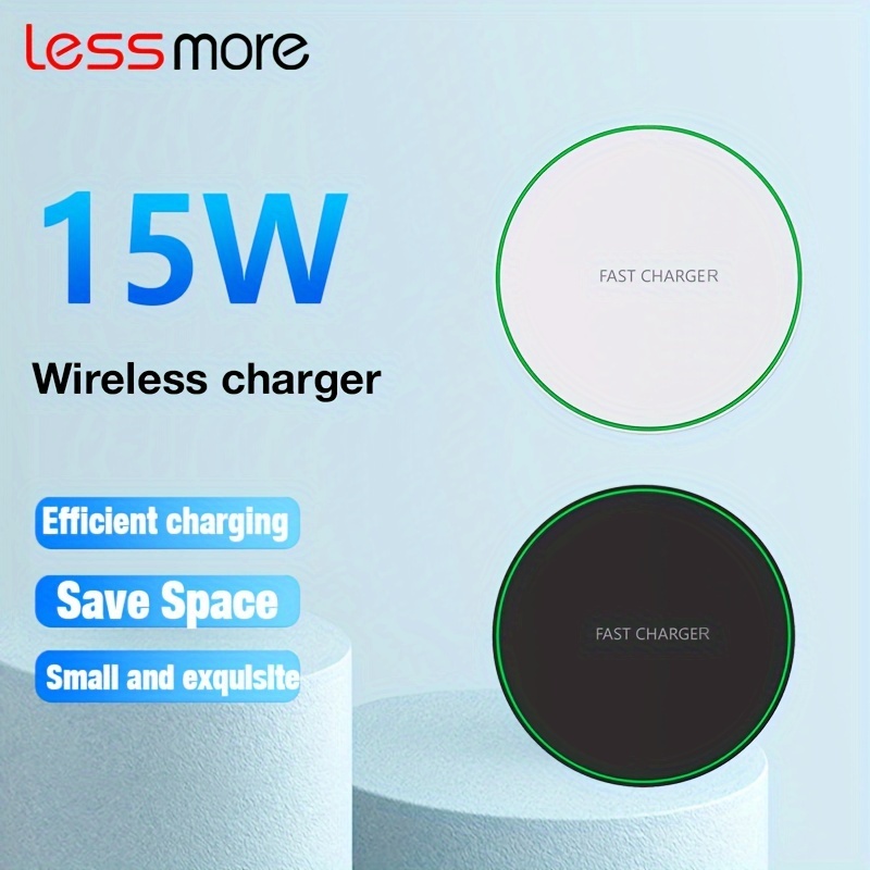 

Lessmore 15w Wireless Charger, Fast Charging Type-c, Adapter, 36v Max, Universal For Iphone 15/14/13/12/11 & Samsung S24/23/22/21, No Battery Included