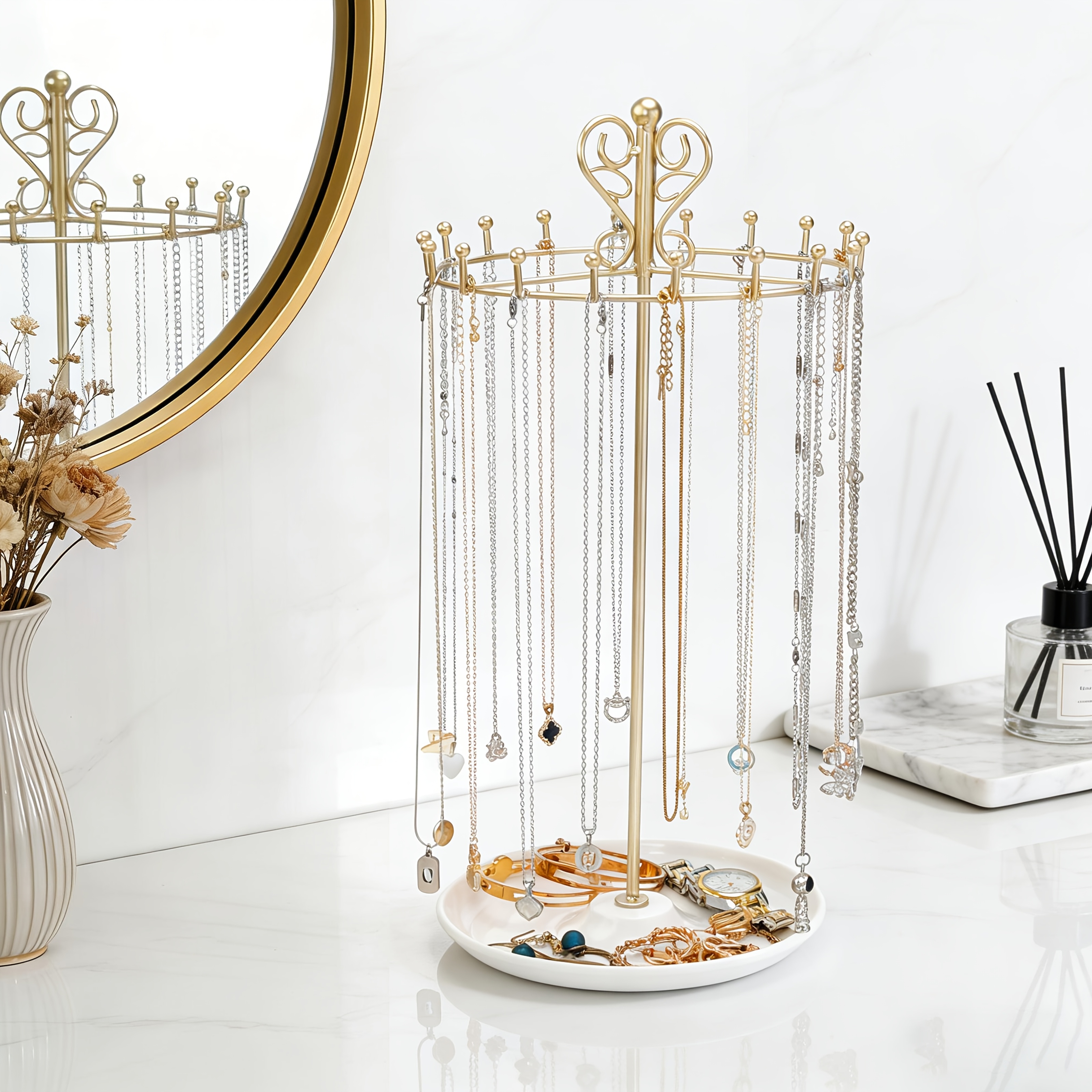 Sturdy Metal Holder Jewelry Display Stand