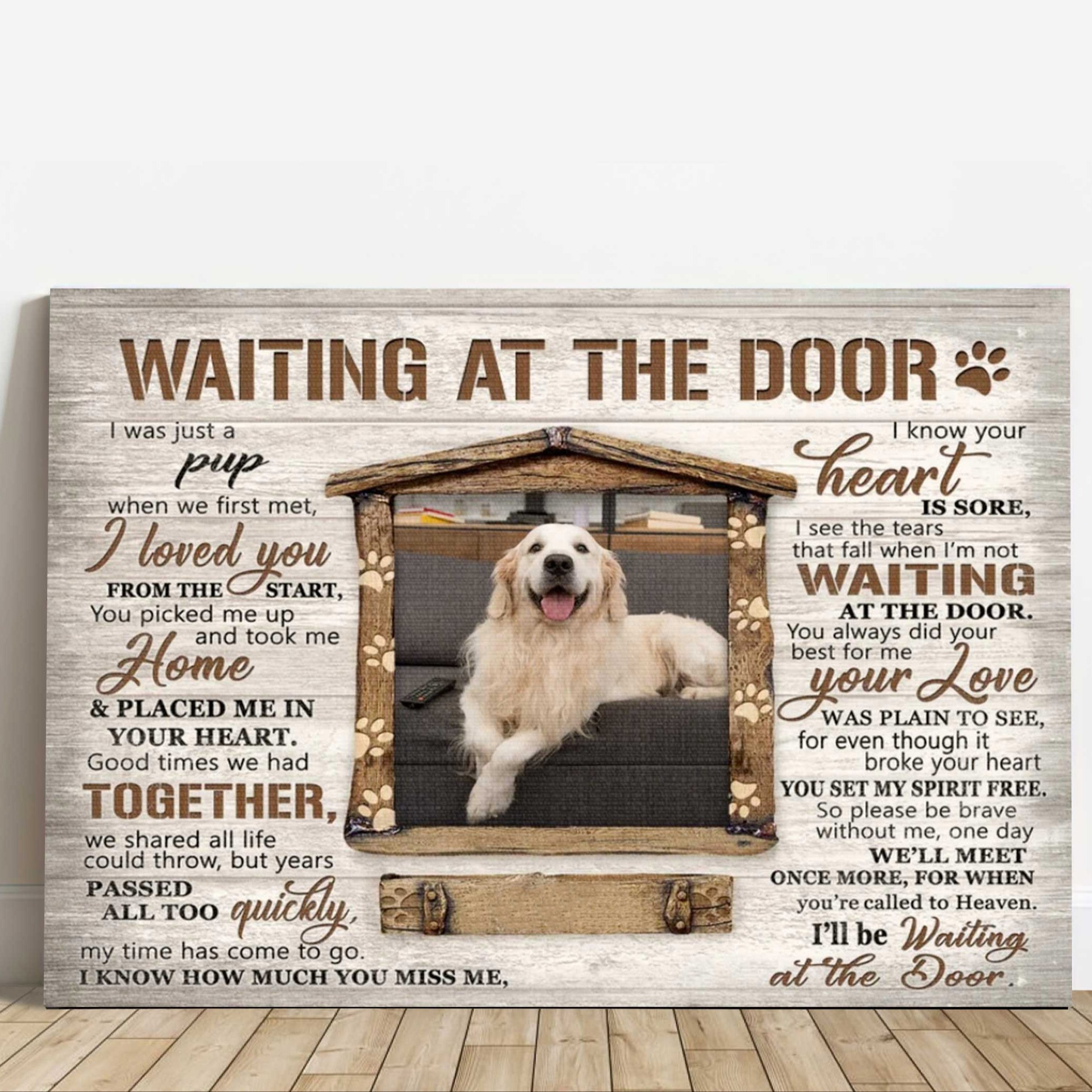 

Personalized Dog Landscape Canvas, Unique Pet Memorial Gifts, Sayings For Loss Of Pet , Perfect Gift For Dog Lovers, Friends, Family, Wooden Framed 11.8x15.7 Inch Eid Al-adha Mubarak