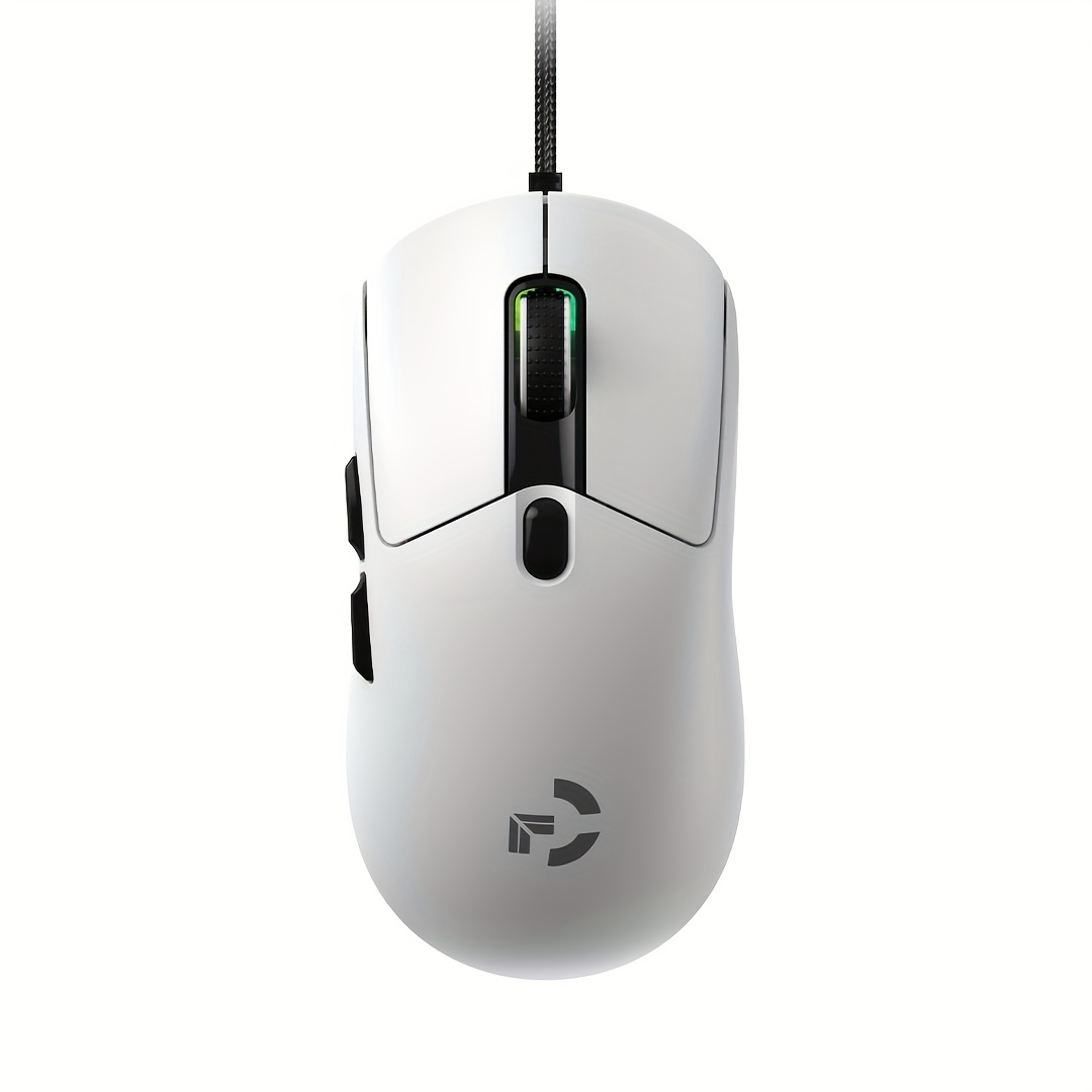 TEMU Ratón alámbrico 12800DPI Instant A825 Chip de juego RGB Programación -Sports Gaming Mouse