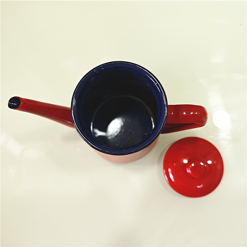 1pc retro thickened enamel tea kettle 1 1l enamel coffee kettle oil kettle kettle enamel kettle enamel kettle milk tea kettle cooling kettle   drinkware home kitchen items back to school supplies details 13