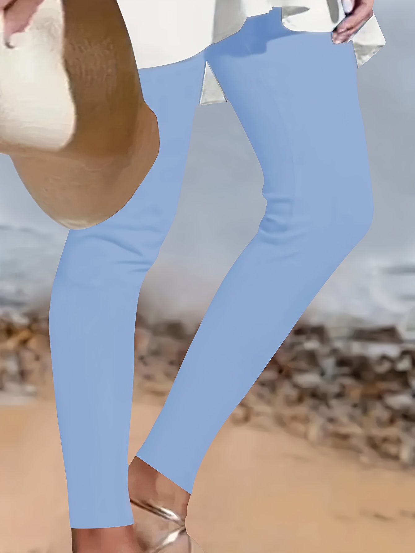 High Waist Plus Size Active Yoga Leggings For Women - Long-Length Tights For Casual Wear