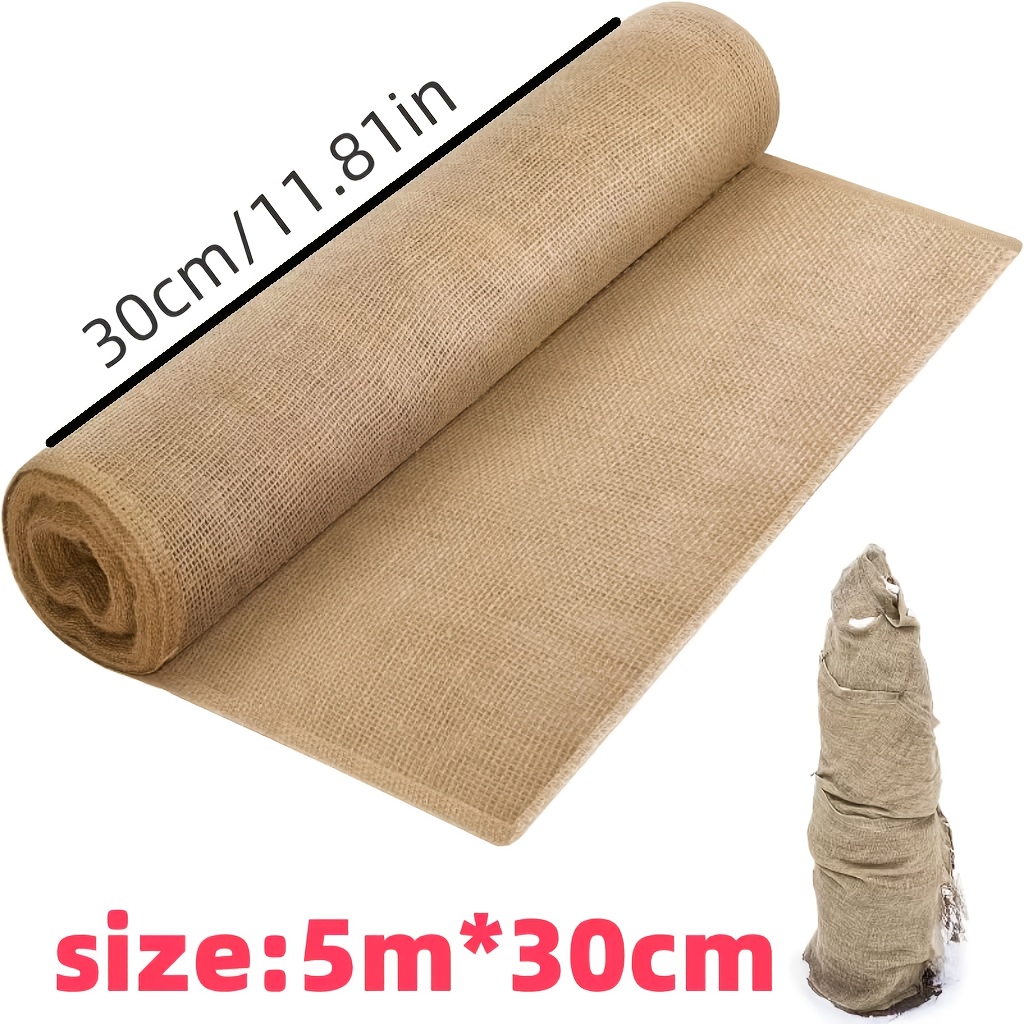 E-shop 5 Meter langes und 30/35 Zentimeter breites Natur Juteband - Sackleinen Geschenkverpackung Weihnachten Vintage Hochzeit Tischläufer Tischdecke,