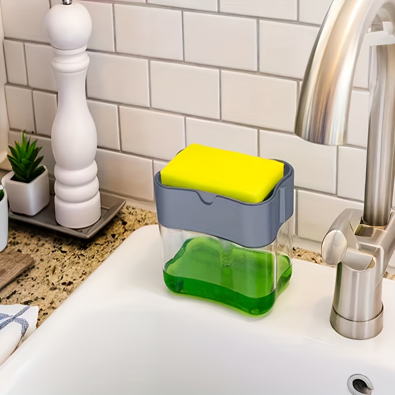 Dispensador automático de detergente para lavavajillas, incluye detergente y paño de limpieza - herramienta compacta para limpieza de cocina, diseño fácil de limpiar, limpieza eficiente, ideal para cocineros en casa, plástico duradero, no requiere artículos adicionales