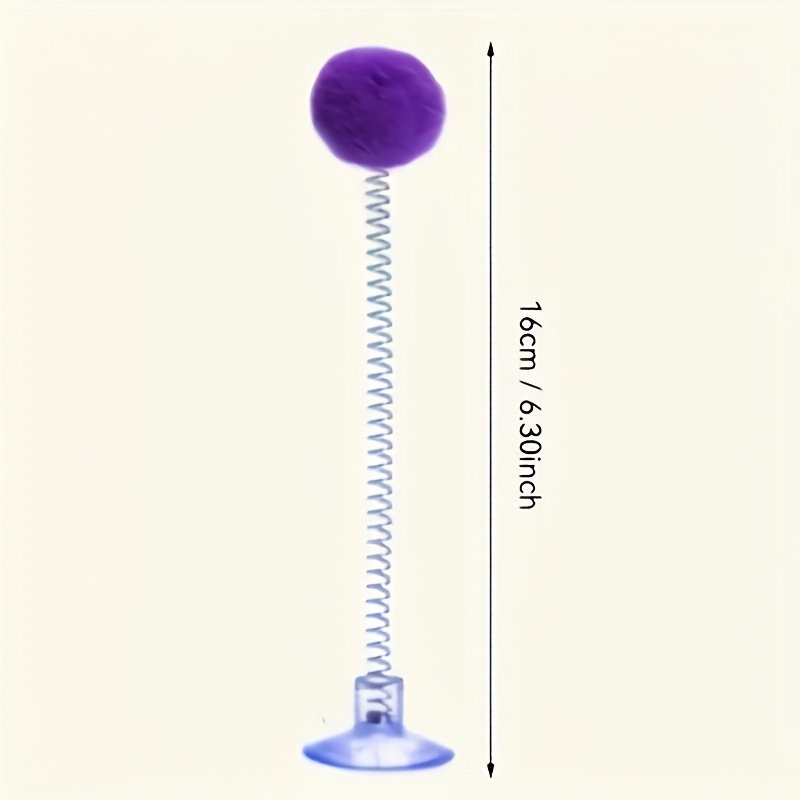 2pcs Cat Teaser Wand Set with Suction Cup Base