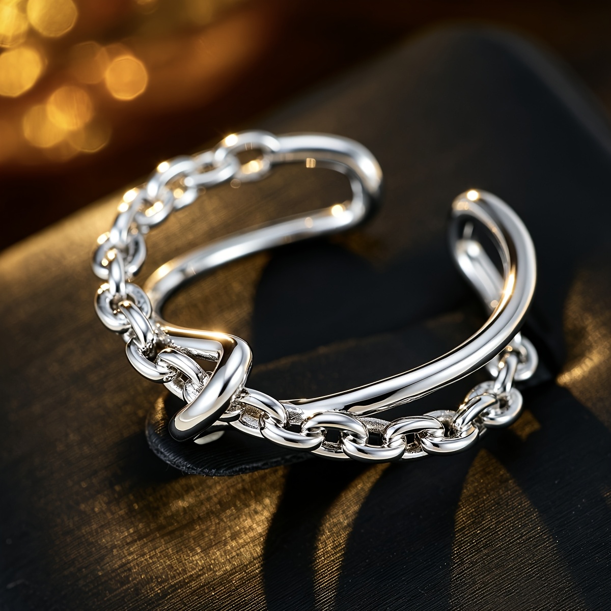 Bohemian Copper Synthetic Zirconia Adjustable Ring, Unisex
