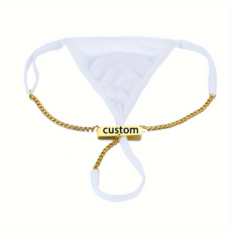 Buy Personalized Sexy Waist Chain Thong for Women Custom Name Letter  Jewelry G-string Silver Chain Panties Gift for Her Online at desertcartINDIA