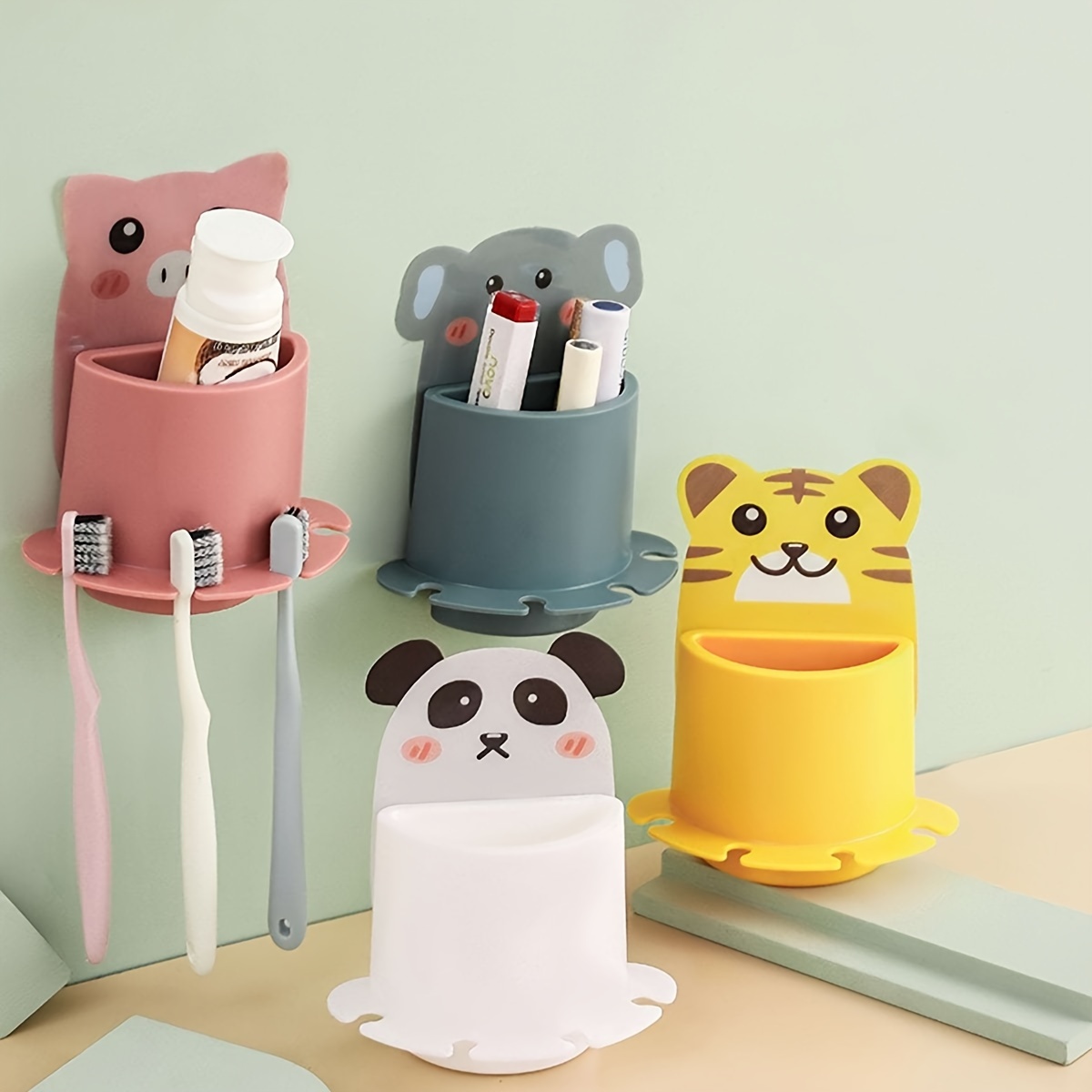 1 Porta Spazzolino Da Denti Per Orso Dei Cartoni Animati Per Bambini, Tazza  Per Collutorio Da Viaggio Portatile, Porta Dentifricio Da Bagno, Essenziale  Per La Casa - Temu Italy